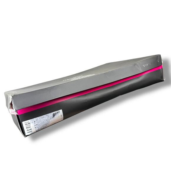 Vince Camuto NIB Pearlanie Rich Cocoa Glaze Croc Leather Knee High Heeled Boots - Picture 13 of 14